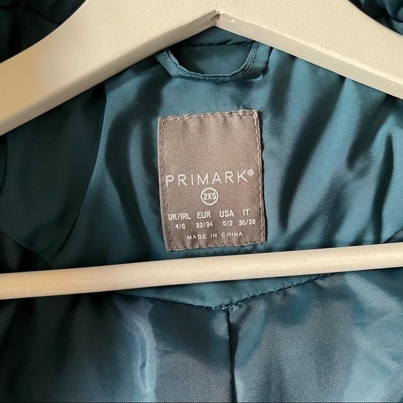 Primark Blue Green Puffer Short Jacket - 2XS - Picture 4 of 6